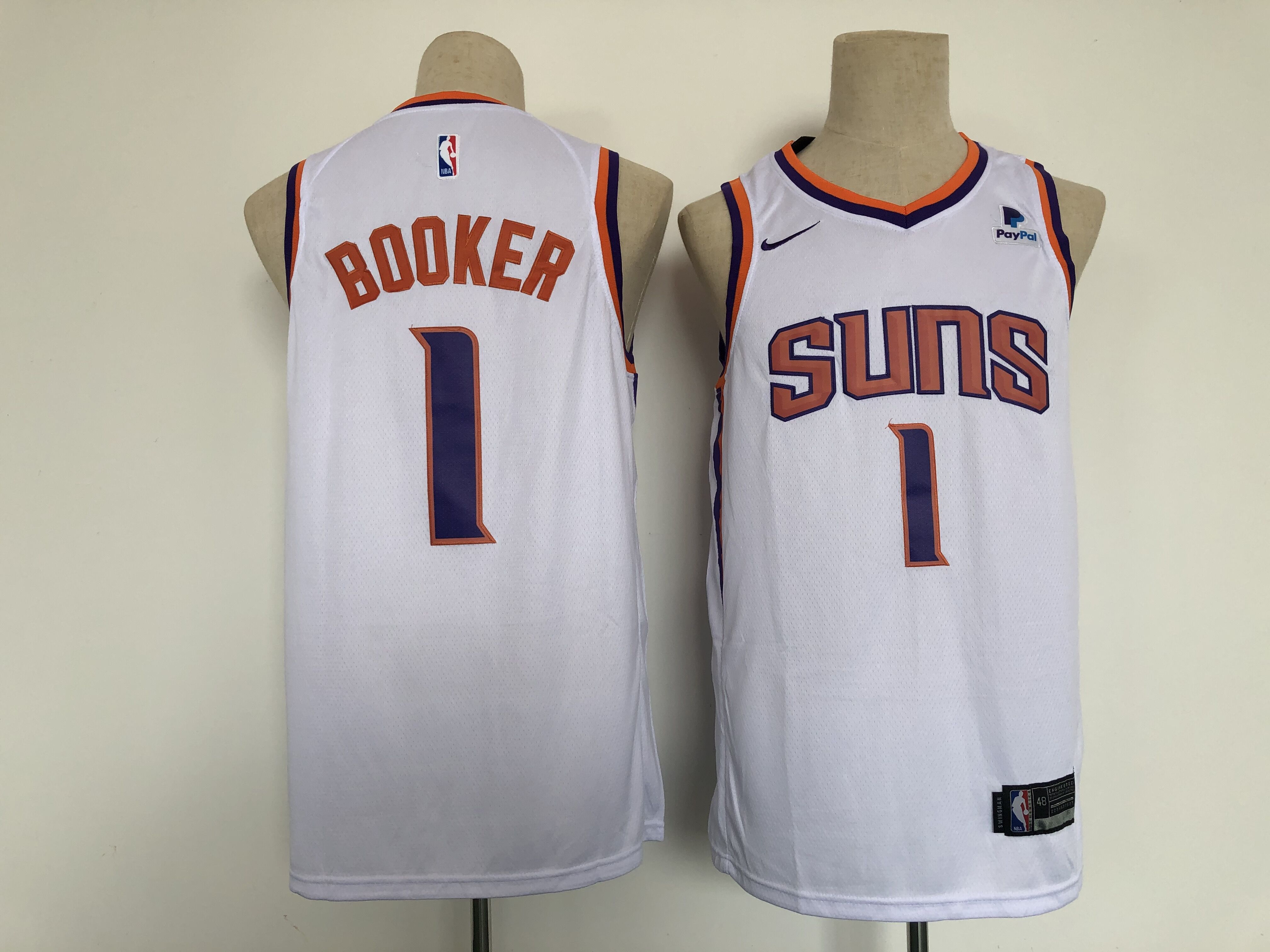 Men Phoenix Suns #1 Booker White Game Nike 2021 NBA Jersey->los angeles lakers->NBA Jersey